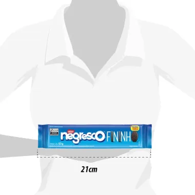 Biscoito Negresco Nestlé Recheado Fininho Baunilha 57g