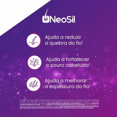 Neosil Attack Suplemento Alimentar para Cabelos Unhas e Pele com 30 Comprimidos
