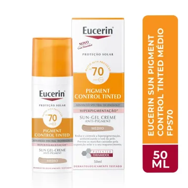 Eucerin Sun Pigment Control Creme Facial Tom M&eacute;dio FPS70 50ml