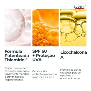 Protetor Solar Facial Eucerin Sun Pigment Control Tinted Gel Creme Anti Pigment Claro FPS 70 50ml