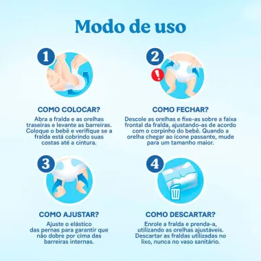 Fralda Huggies Tripla Proteção Tamanho G Pacote Jumbo 24 Unidades Descartáveis