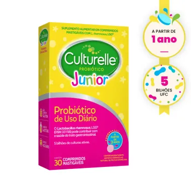 Culturelle Probiótico Junior com 30 Comprimidos Mastigáveis