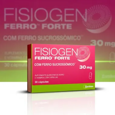 Fisiogen Ferro Forte com 30 Cápsulas