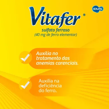 Vitafer 109mg com 50 Comprimidos Revestidos