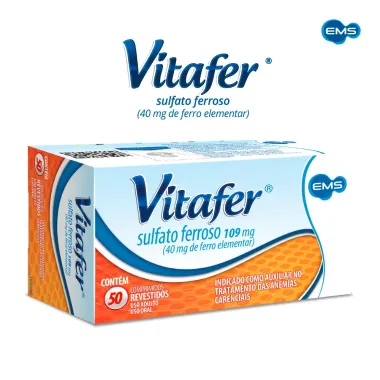 Vitafer 109mg com 50 Comprimidos Revestidos