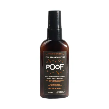 Nano Gel Antisséptico Poof com Cobre Nanopariculado 60ml