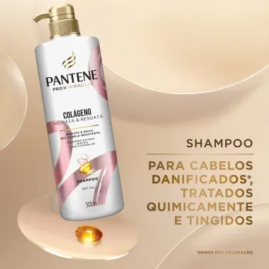 Shampoo Pantene Col&aacute;geno Hidrata e Resgata 510ml