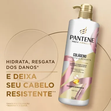 Condicionador Pantene Col&aacute;geno Hidrata e Resgata 510ml