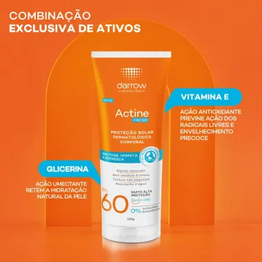 Protetor Solar Actine Fresh Corporal FPS 60 150g