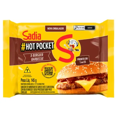 Hot Pocket Sadia X-Burguer Barbecue 145g