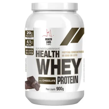 Health Whey Protein Health Labs Sabor Chocolate 900g