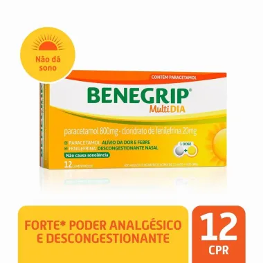 Benegrip Multi Dia com 12 Comprimidos