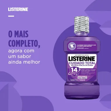 Listerine Cuidado Total 14 Benefícios em 1 Enxaguante Bucal com 250mL