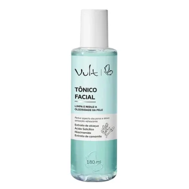 Tônico Facial Vult Limpa e Reduz a Oleosidade da Pele 180ml