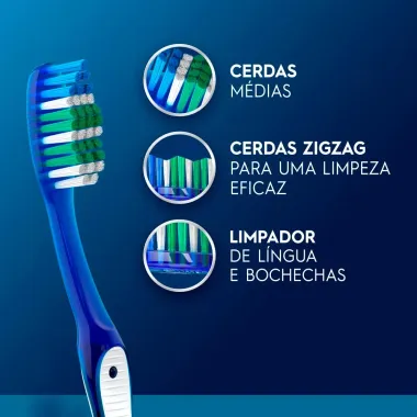 Escova Dental Oral-B 123 M&eacute;dia Cores Sortidas Leve 3 Pague 2 Unidades