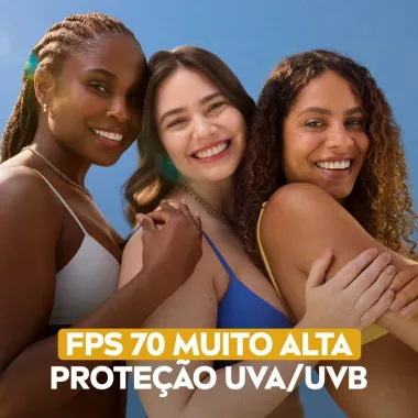Protetor Solar Facial Nivea Sun Toque Seco Antissinais FPS 70 Lo&ccedil;&atilde;o 40ml