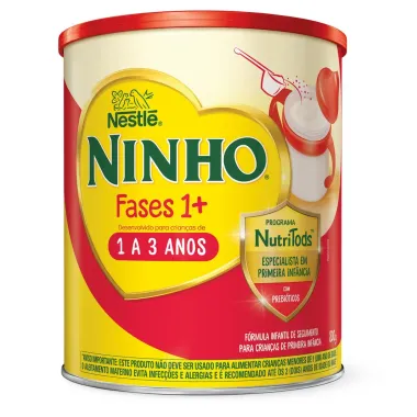 Ninho Fases 1+ Fórmula Infantil de Seguimento para Crianças de Primeira Infância de 1 a 3 anos 800g