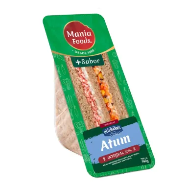 Sandu&iacute;che Mania Lanches Natural Light Atum
