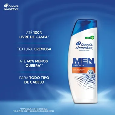 Shampoo Head & Shoulders Preven&ccedil;&atilde;o Contra Queda para Homem com 200ml