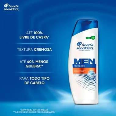 Shampoo Head & Shoulders Preven&ccedil;&atilde;o Contra Queda para Homem com 200ml