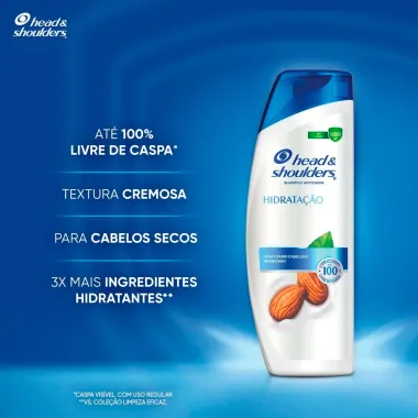 Shampoo Head & Shoulders Hidrata&ccedil;&atilde;o 200ml