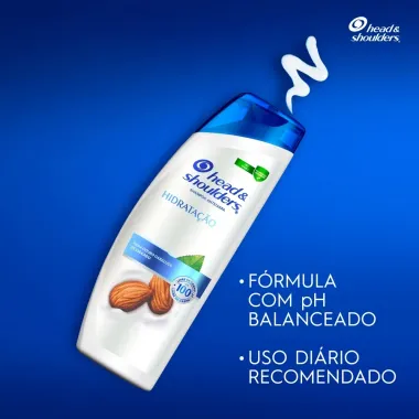 Shampoo Head & Shoulders Hidrata&ccedil;&atilde;o com &Oacute;leo de Am&ecirc;ndoas Cuidados com a Raiz 400ml