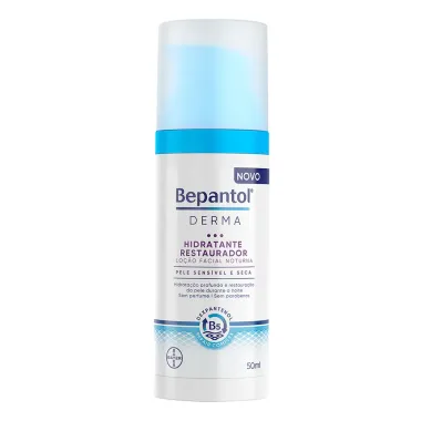 Bepantol Derma Hidratante Restaurador Loção Facial Noturna 50ml