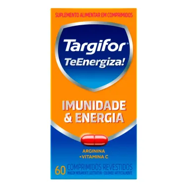 Targifor C 500mg Vitamina C + Arginina com 60 Comprimidos Revestidos