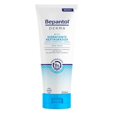 Bepantol Derma Hidratante Restaurador Loção Corporal Diária 200ml, Pele Seca