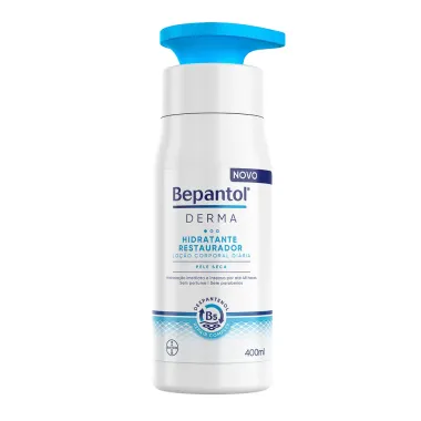 Bepantol Derma Hidratante Restaurador Loção Corporal Diária 400ml, Pele Seca