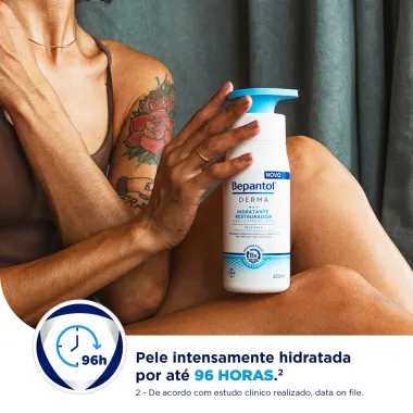 Bepantol Derma Hidratante Restaurador Loção Corporal Diária 400ml, Pele Seca