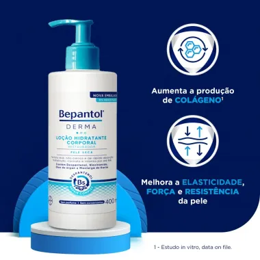 Loção Corporal Bepantol Derma Hidratante Restaurador Pele Seca 400ml