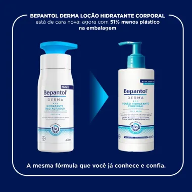 Loção Corporal Bepantol Derma Hidratante Restaurador Pele Seca 400ml