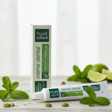Creme Dental Boni Natural Menta e Melaleuca Sem Flúor 90g