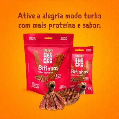 Quatree Snacks Bifinho Sabor Churrasco 500g