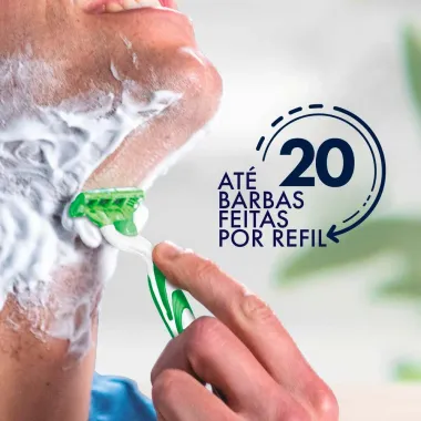Aparelho de Barbear Gillette Mach3 Sensitive com 1 Unidade + 1 Carga