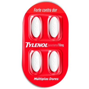 Tylenol 750mg Envelope com 4 Comprimidos