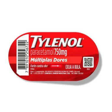 Tylenol 750mg Envelope com 4 Comprimidos