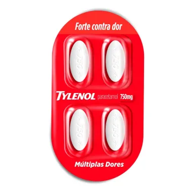 Tylenol 750mg Envelope com 4 Comprimidos