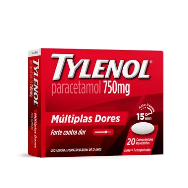 Tylenol 750mg 20 Comprimidos