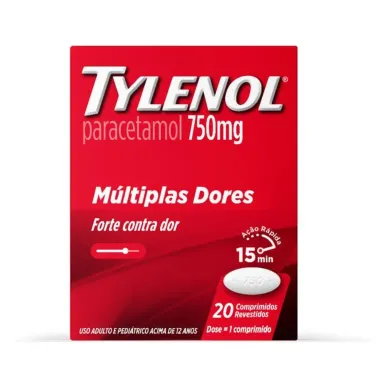 Tylenol 750mg 20 Comprimidos