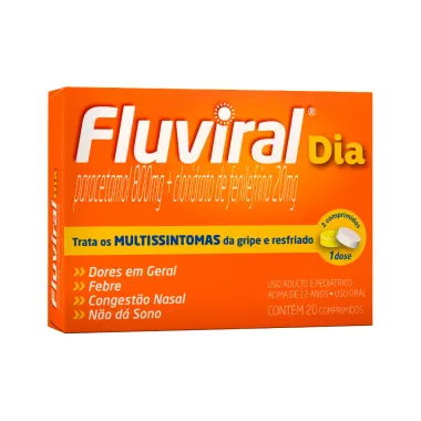 Fluviral Dia com 20 Comprimidos