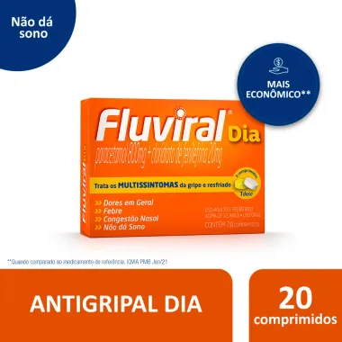 Fluviral Dia com 20 Comprimidos