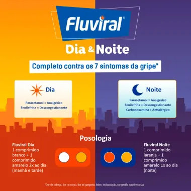 Fluviral Dia com 20 Comprimidos