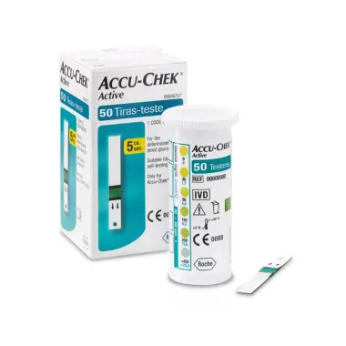 Accu-Chek Active Tira Teste 3 Frascos com 50 Unidades cada Embalagem Econômica