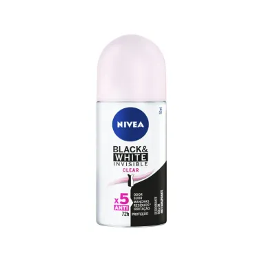 DES NIVEA ROLL INV B&W CLEAR 50ML