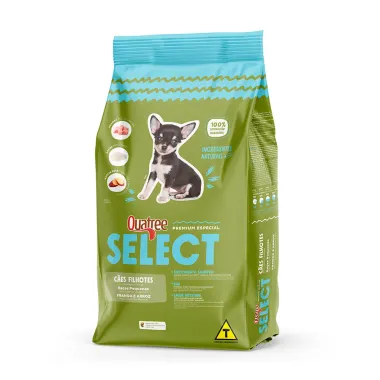 Ração para Cachorro Quatree Select Filhote Raças Pequenas Sabor Frango e Arroz 3Kg