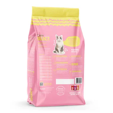 Ração para Gato Quatree Select Adulto Sabor Salmão e Arroz 3Kg