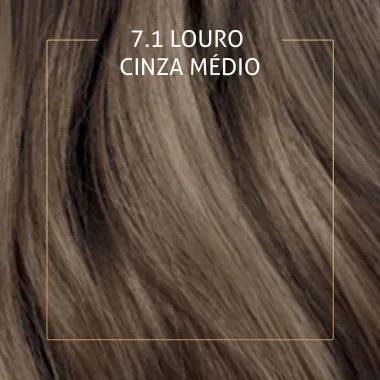 Tintura Creme Biocolor Louro Cinza Médio 7.1 Mini Kit