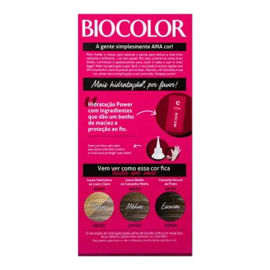 Tintura Creme Biocolor Louro Cinza Médio 7.1 Mini Kit